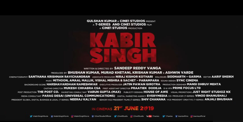Download Kabir Singh (2019) ringtone free download Mp3